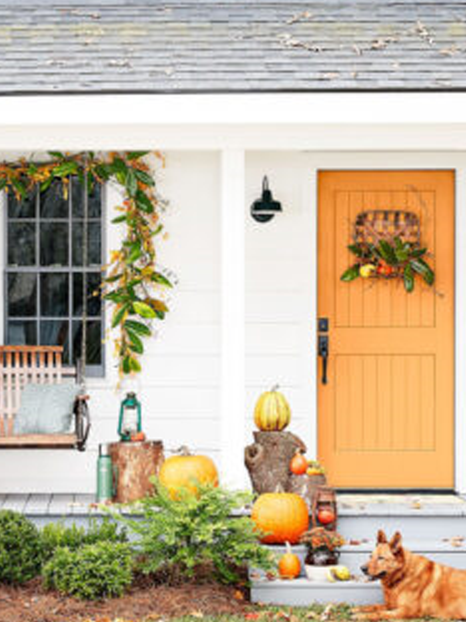 Inspiration for your front porch entryway decor.