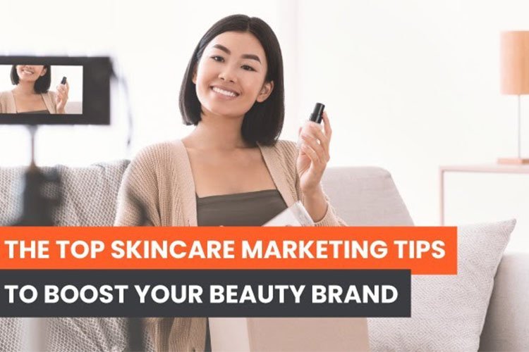 Social media marketing for skincare businesses.