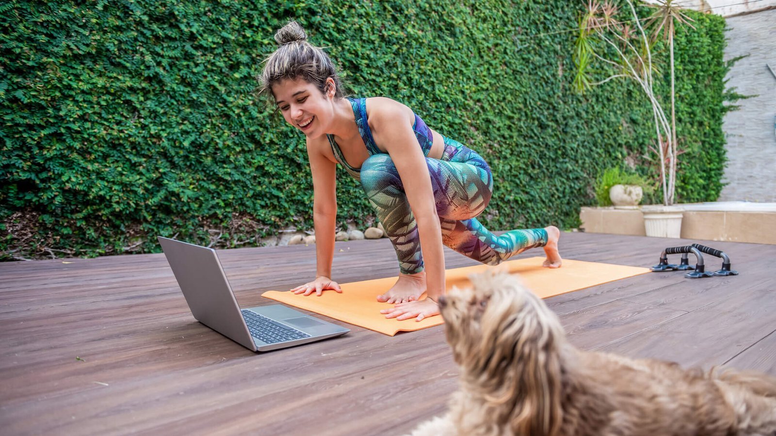 How to create a yoga area in your backyard.