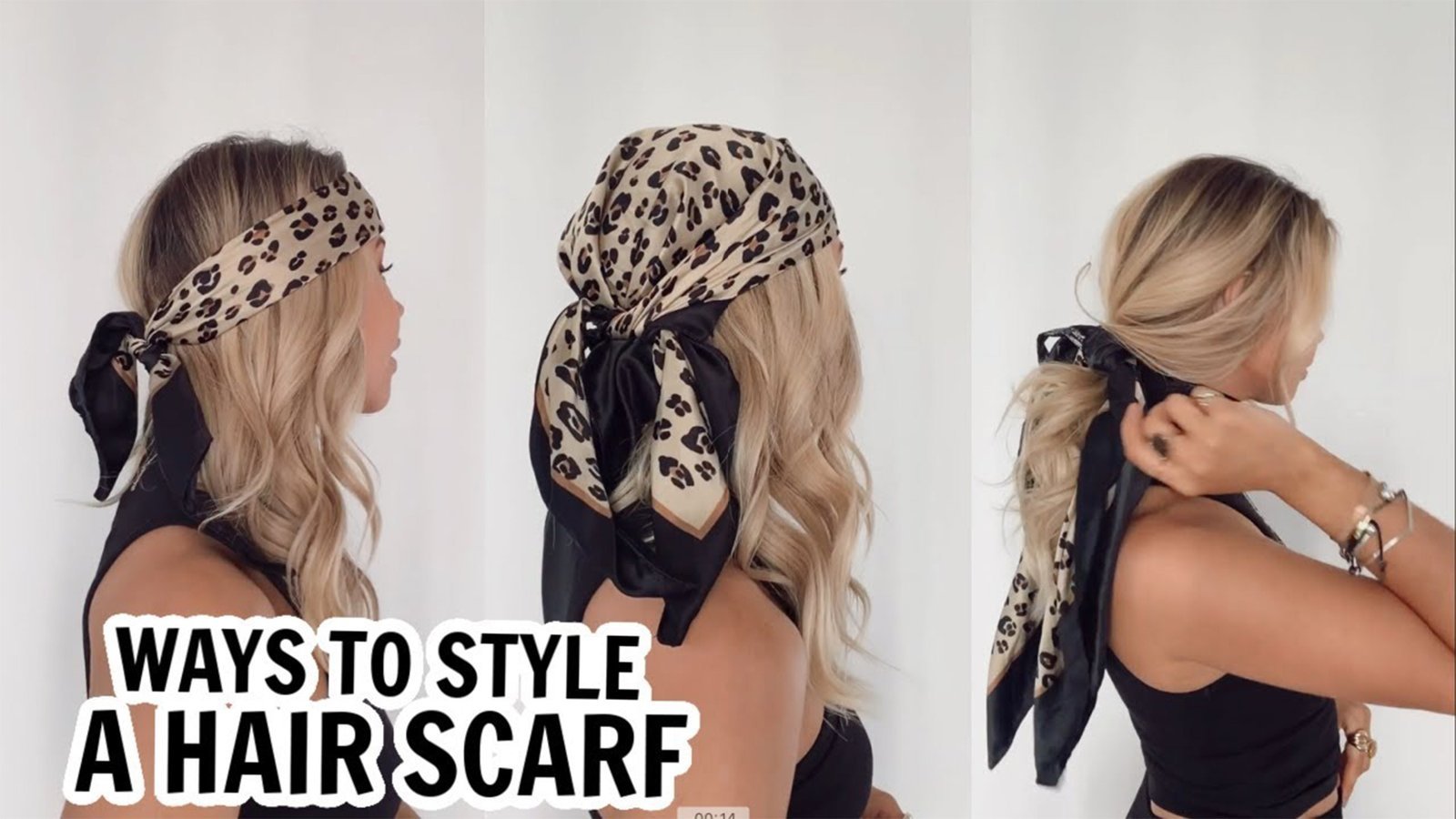 How to wear your hair in a headscarf during the summer.