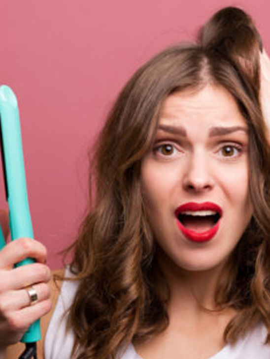 How to protect your hair from heat damage.