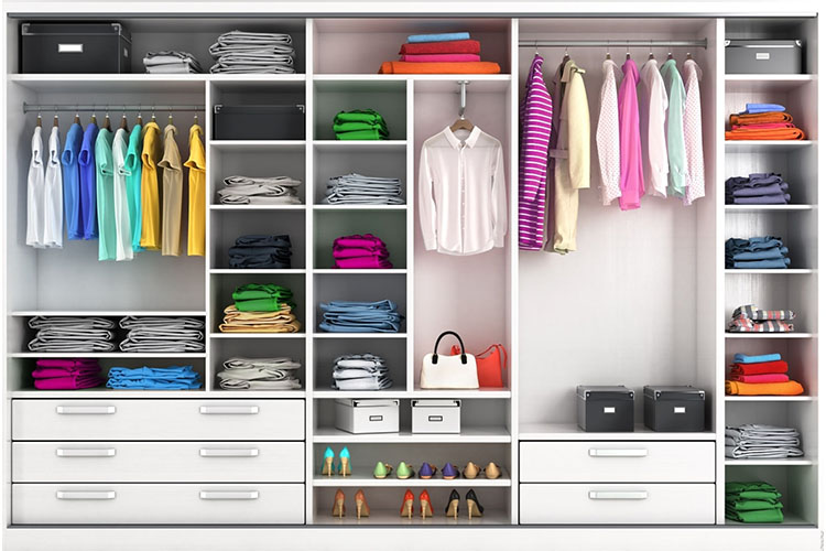 Provide closet organization tips.