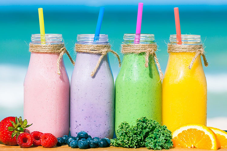Recipes for blended drinks to help you stay cool on a hot day.