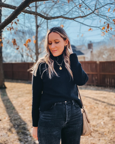 Dark Jeans and a Turtleneck