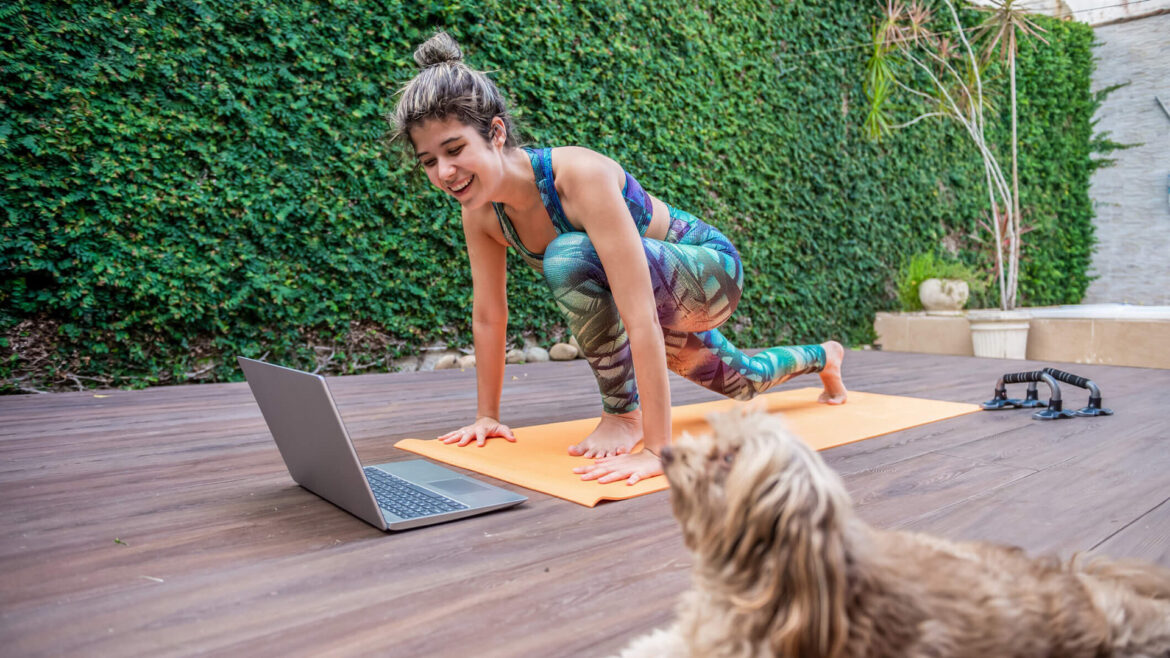 How to create a yoga area in your backyard.