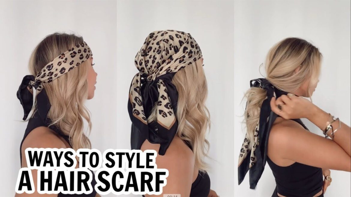 How to wear your hair in a headscarf during the summer.