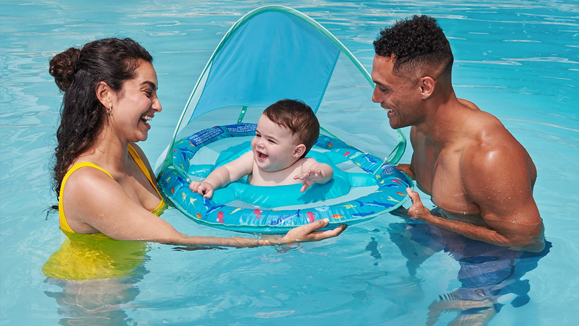 Parental and child swimming safety advice.