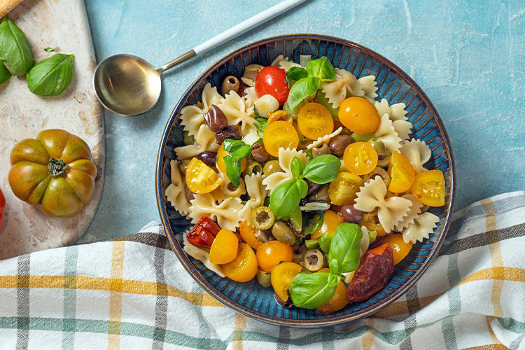 inventive pasta salad combinations.