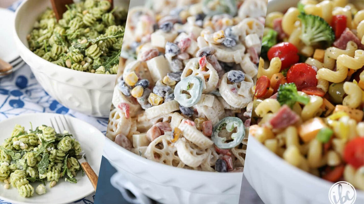 inventive pasta salad combinations.