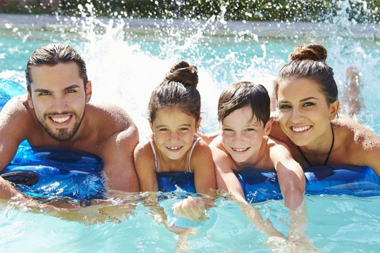 Parental and child swimming safety advice.
