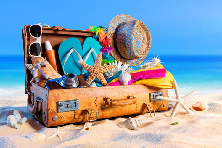 List the contents of your beach bag.